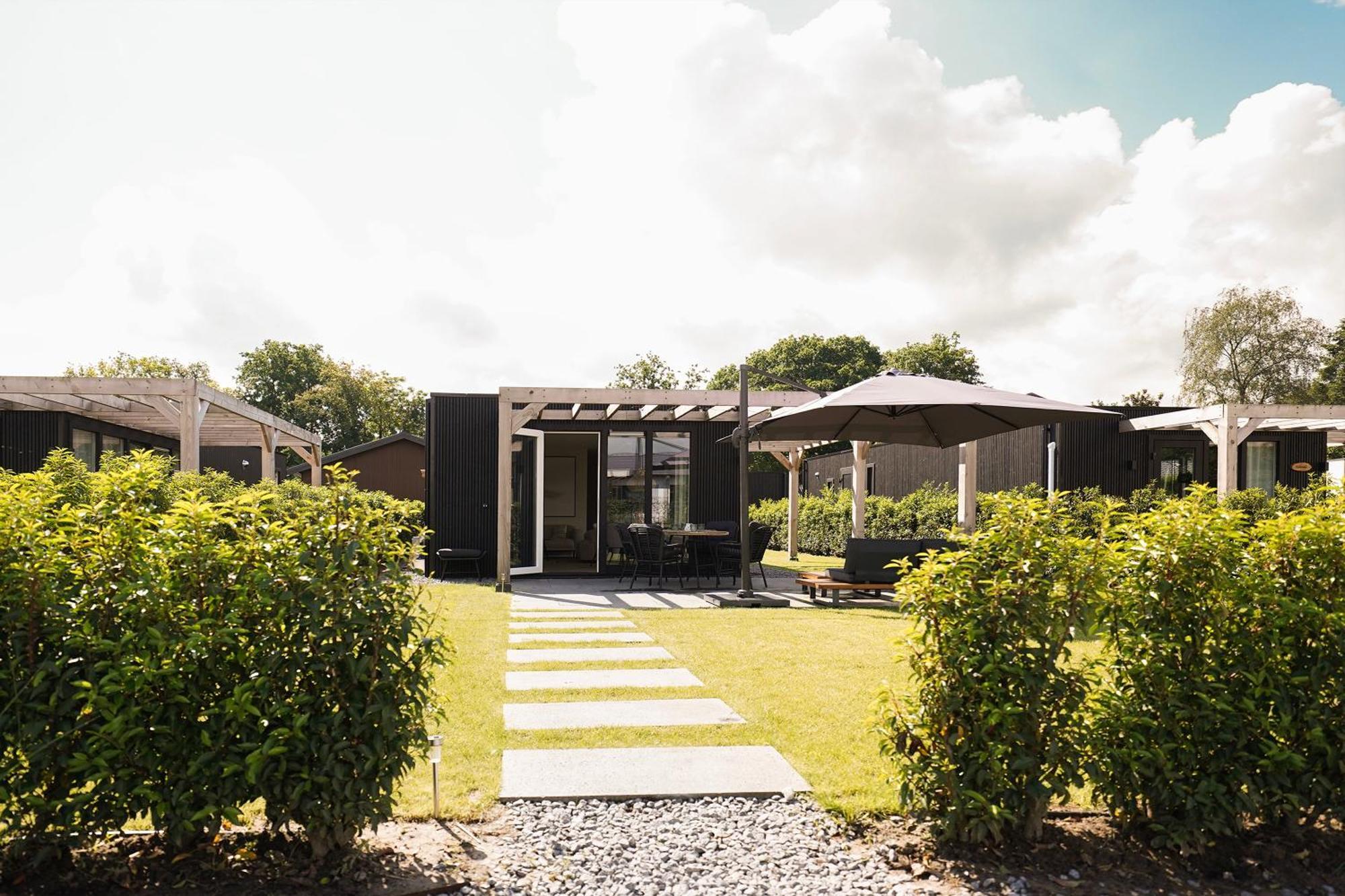 Luxe Lodge 'Bold' Nabij Bos En Veluwemeer - 4 Pers 에르멜로 외부 사진